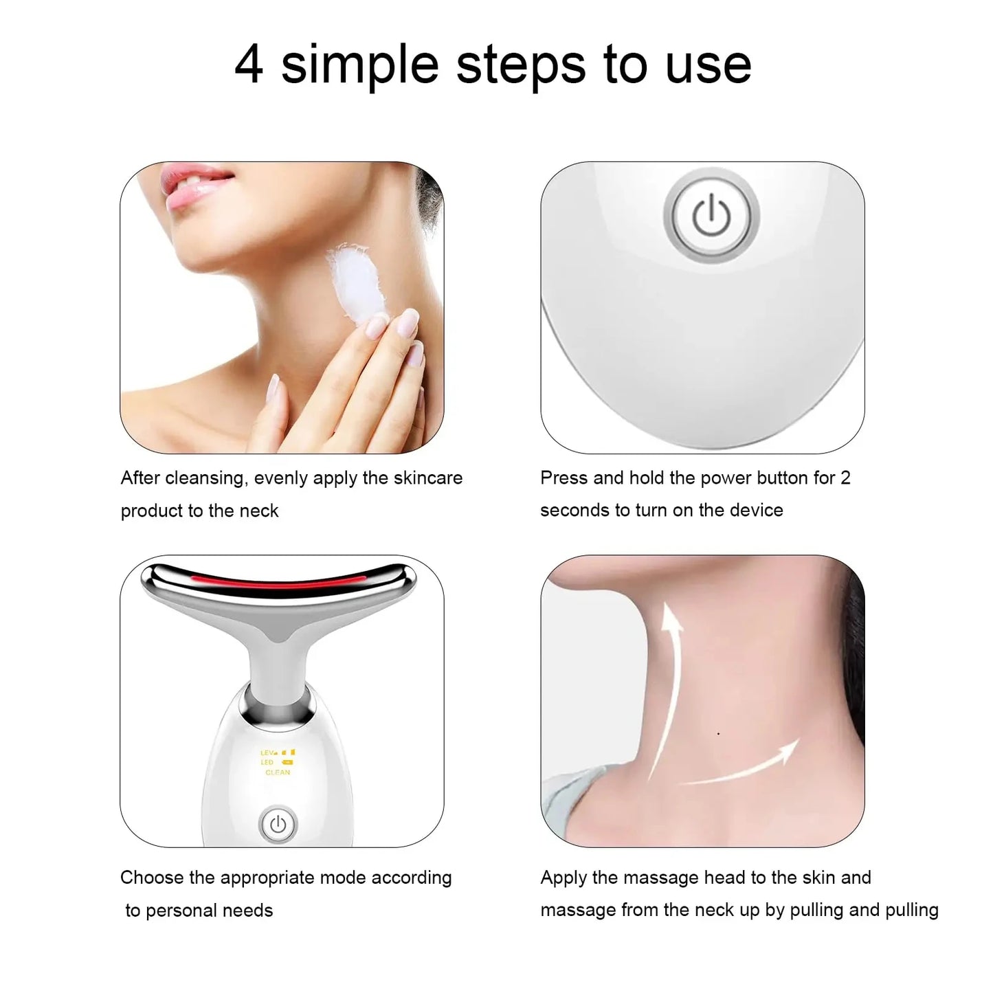 Skin Rejuvenation Device - Facial & Neck Massager